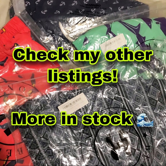 QuickDry Boardshorts Shark Swim Trunks - Picture 9 of 10